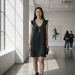 Elegant Harvey Faircloth dress - navy blue - size 4